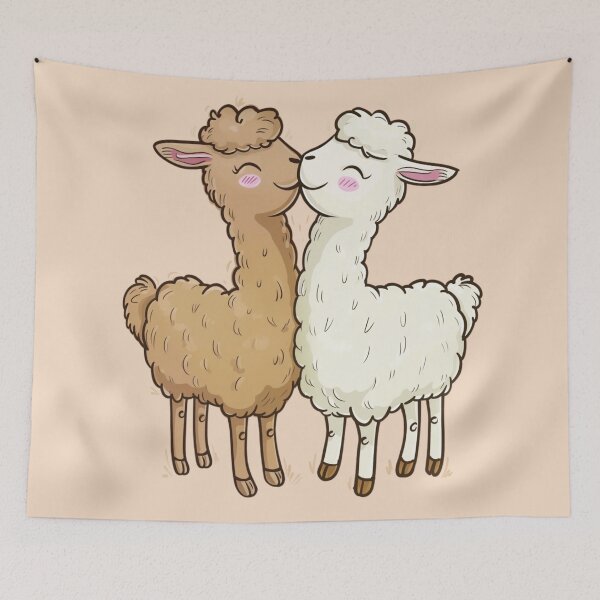 Item preview, Llamas in love designed and sold by Closet Goblin.