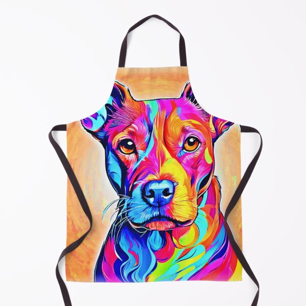 Item preview, Vibrant Dog Art: Colorful Painting designed and sold by Health And Fitness Posts e-Store.