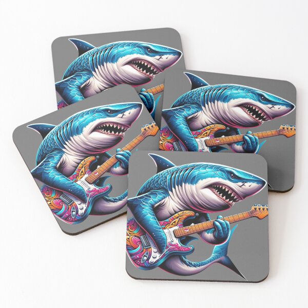 Item preview, Shark Strummer: Oceanic Rockstar Vibes designed and sold by Prosser87.