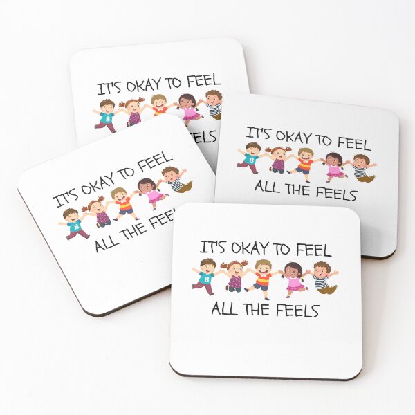 Item preview, It's Okay To Feel All The Feels, ABA Therapist, Speech Therapy, BCBA, Mental Health, RBT, AAC designed and sold by behindthefacts.