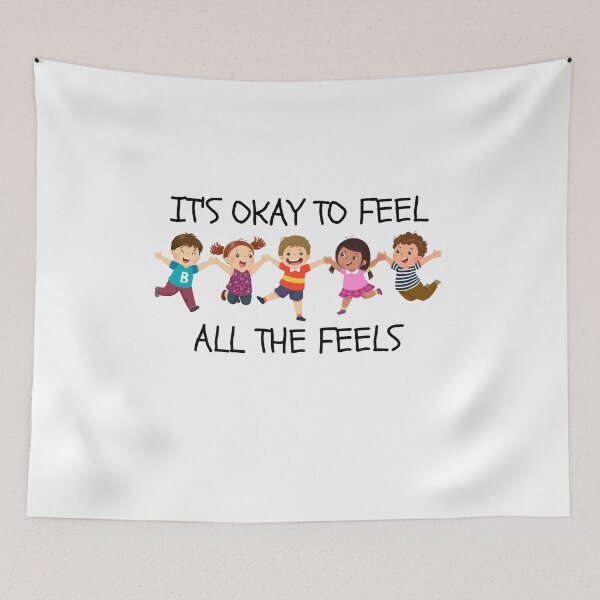 Item preview, It's Okay To Feel All The Feels, ABA Therapist, Speech Therapy, BCBA, Mental Health, RBT, AAC designed and sold by behindthefacts.