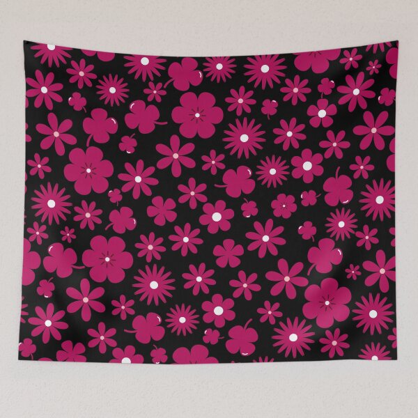 Item preview, berry pink wildflower summer tropical girly cute pattern designed and sold by DesignYourWaystore.