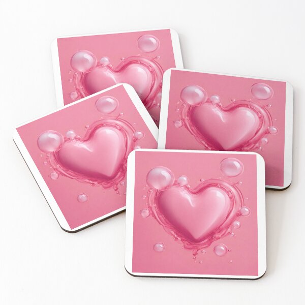 Artikelvorschau, Pink bubbly heart entworfen und verkauft von raleca78.