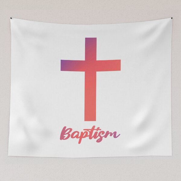 Item preview, Baptism. Orange And Purple Cross designed and sold by PMCreative.
