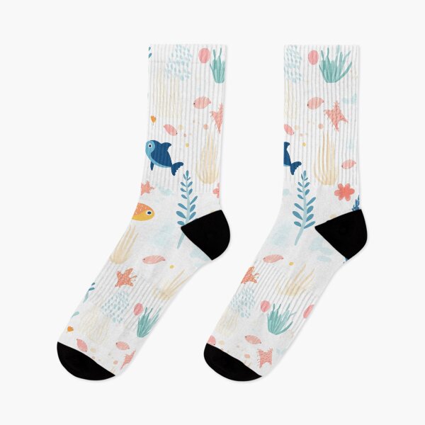 Item preview, Seamless pattern with underwater ocean animal designed and sold by TrPatternLab.