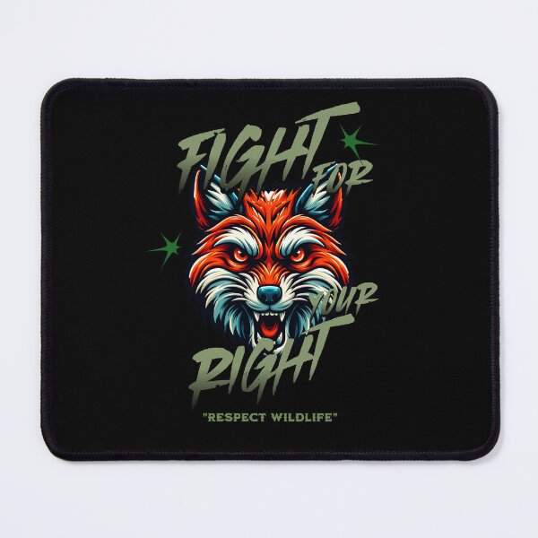 Item preview, Fight for your right respect wildlife Fox. designed and sold by INKNIK.