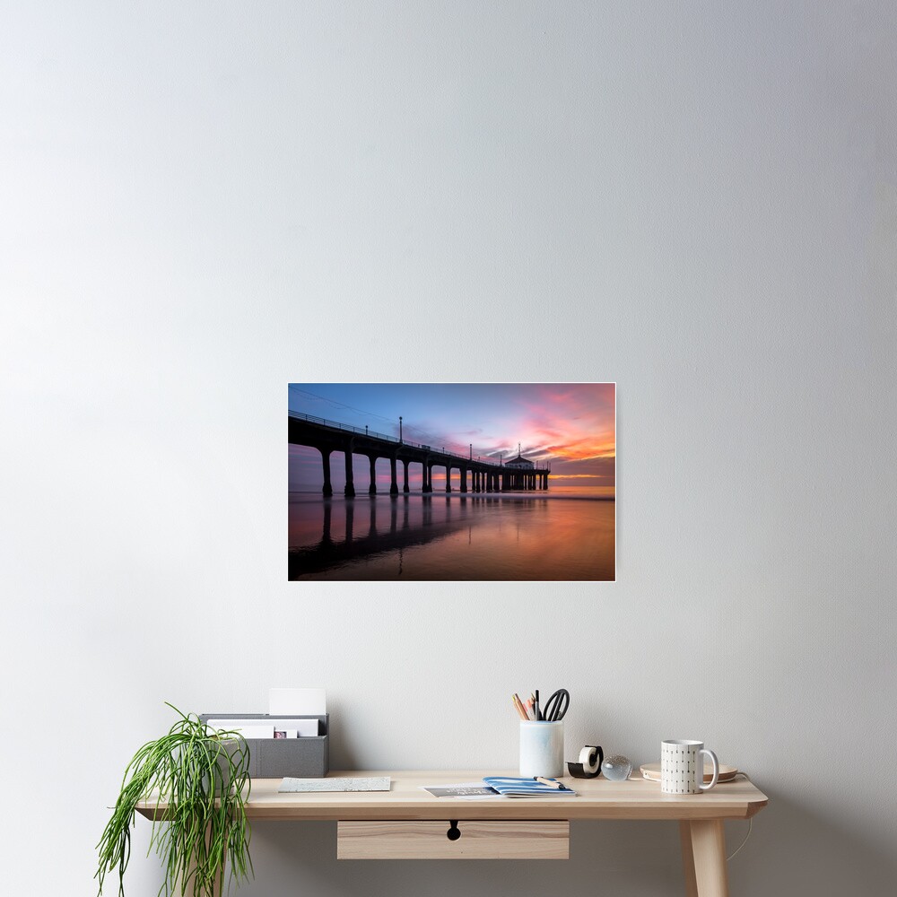 Manhattan Beach Sunset #3 Poster