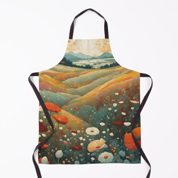 Item preview, Field with wildflowers and sunset, designed and sold by Coolparrotgirl.