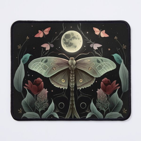 Item preview, Lunar Luminance: Moths in Moonlight designed and sold by Celestial Charm Co.