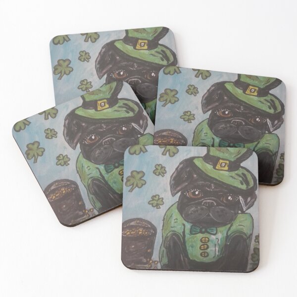 Item preview, St. PATRICK'S DAY PUG designed and sold by Angela  Kann  Art.