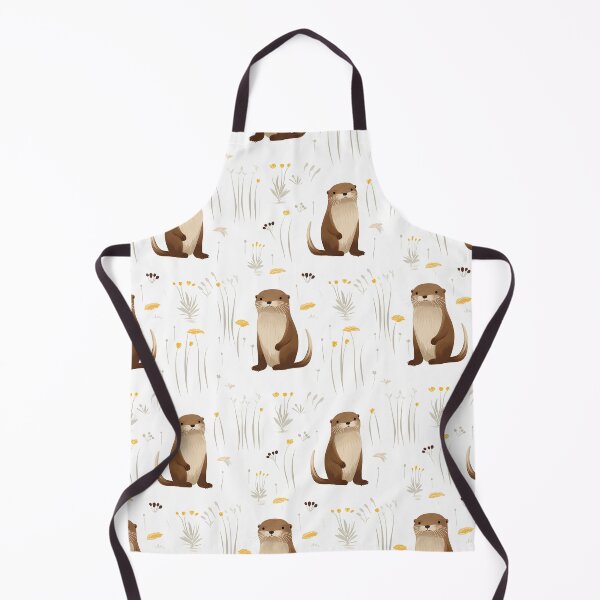 Item preview, Cute otters pattern designed and sold by TrPatternLab.