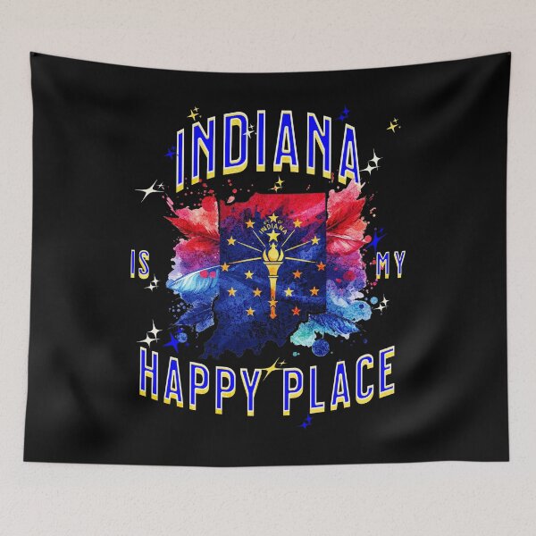 Item preview, Indiana is my Happy Place designed and sold by Vindbult.