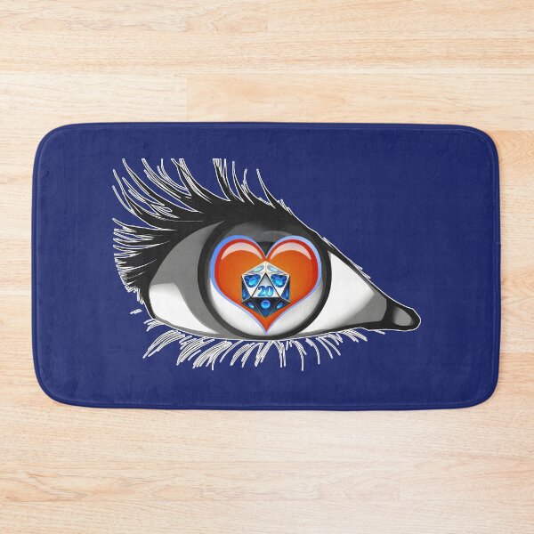 Item preview, Eye Heart Crits - I love RPG Dice w/white border for darker prints designed and sold by Rogue Wizard.