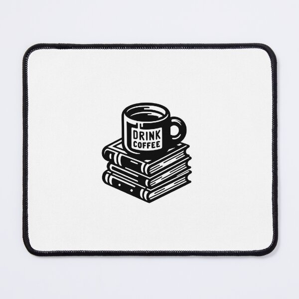Item preview, Drink coffe read books designed and sold by StickerStyleHub.