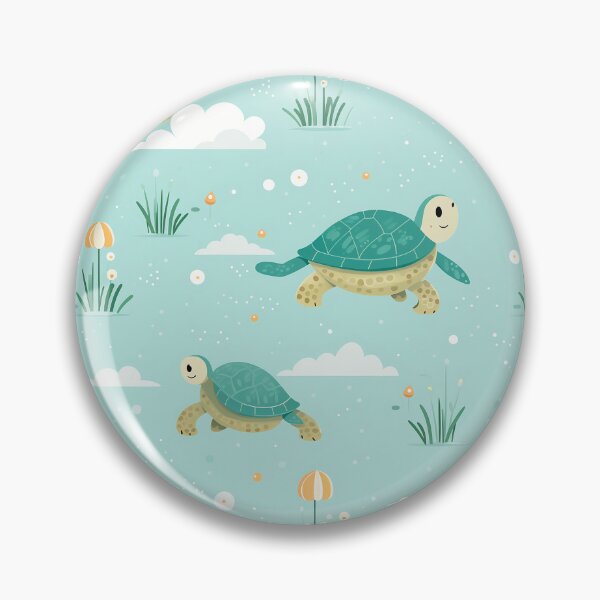Item preview, Cute Baby turtles pattern designed and sold by TrPatternLab.