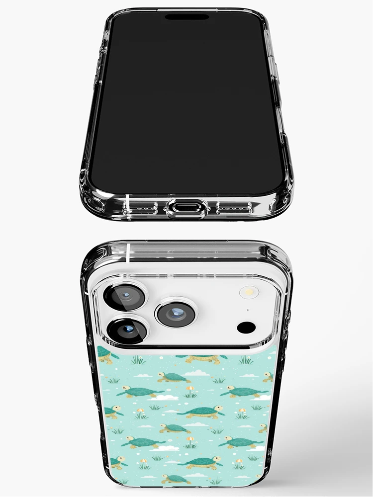 Thumbnail 3 of 5, iPhone Case, Cute Baby turtles pattern designed and sold by TrPatternLab.