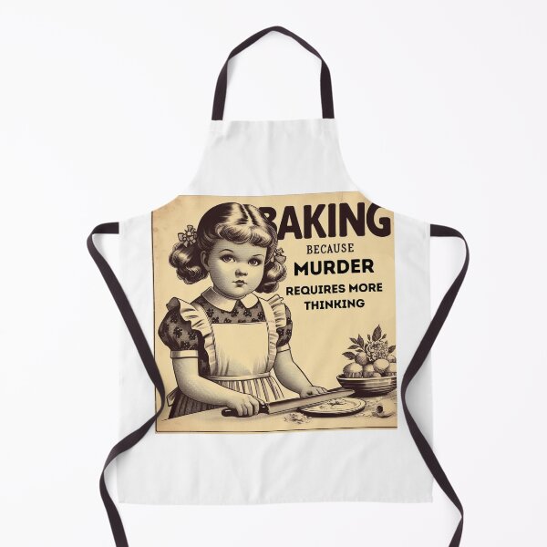 Item preview, Baking because murder requires more thinking - vintage designed and sold by Dominika Farkašová.