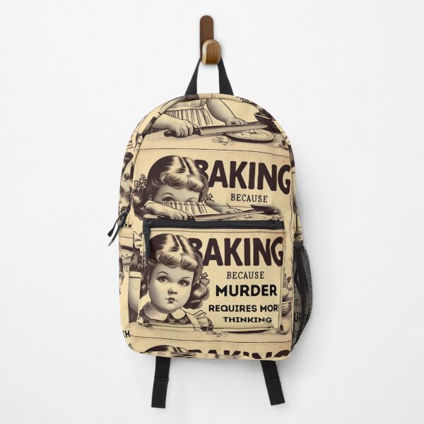 Item preview, Baking because murder requires more thinking - vintage designed and sold by Dominika Farkašová.