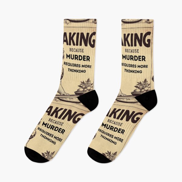 Item preview, Baking because murder requires more thinking - vintage designed and sold by Dominika Farkašová.