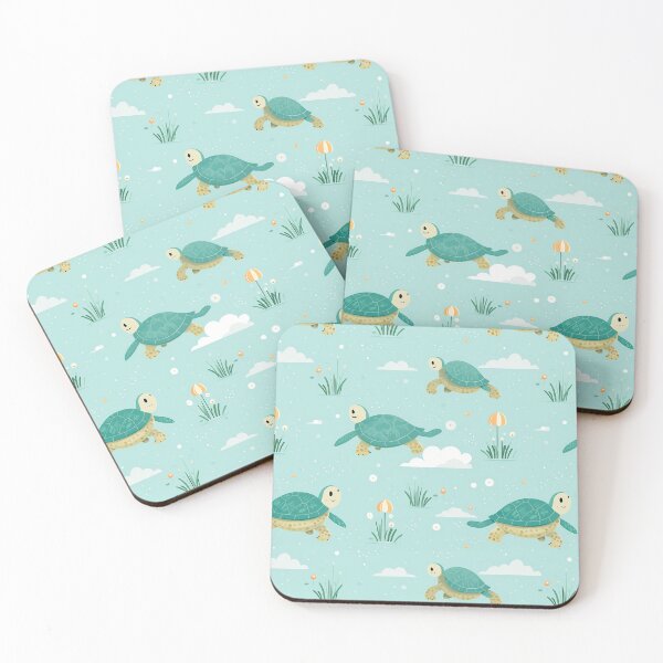 Item preview, Cute Baby turtles pattern designed and sold by TrPatternLab.