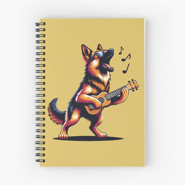 Item preview, Dog Playing Guitar Singing German Shepherd Alsatian Funny designed and sold by d247.