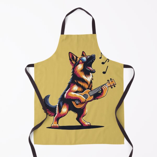 Item preview, Dog Playing Guitar Singing German Shepherd Alsatian Funny designed and sold by d247.