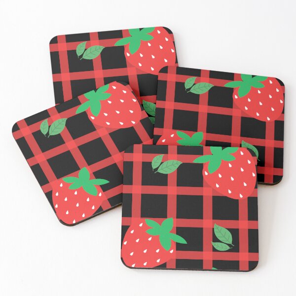Item preview, Cute Strawberries pattern designed and sold by Hi-kari.
