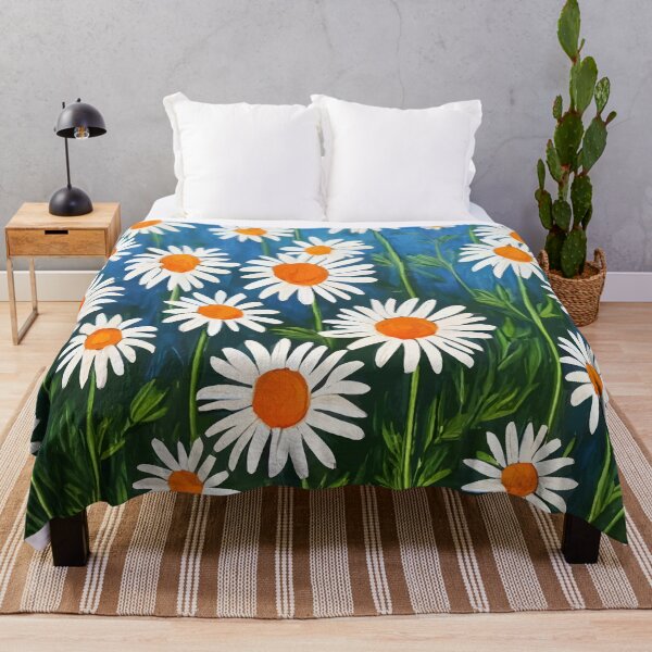 Item preview, Daisies light blue background designed and sold by christineiris.