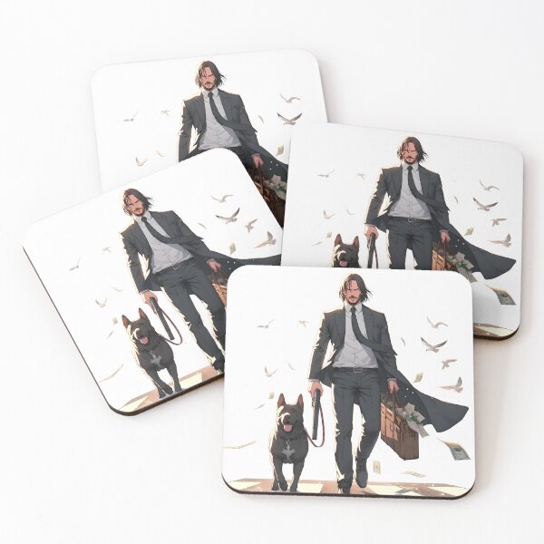 Item preview, John Wick anime designed and sold by PecDesign.