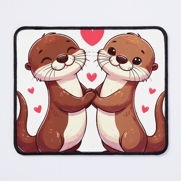 Item preview, Otters in love designed and sold by manbaito.