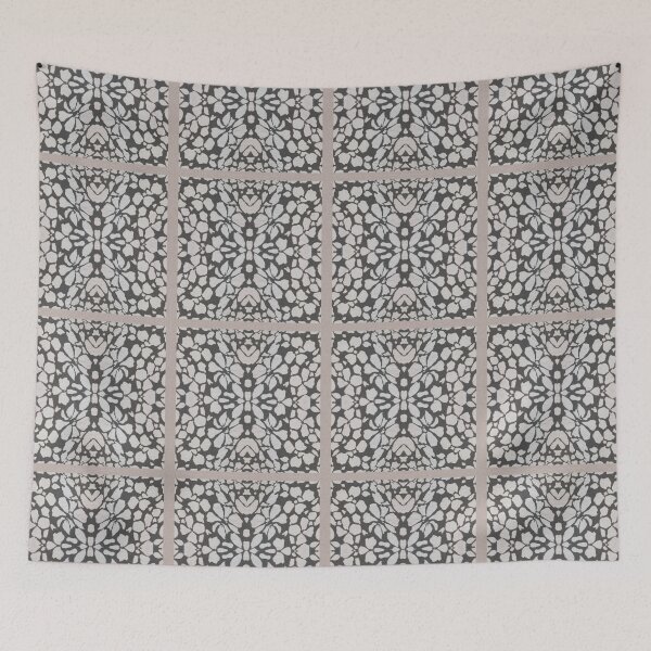 Item preview, Neutral floral pattern designed and sold by Flowersonstuff.