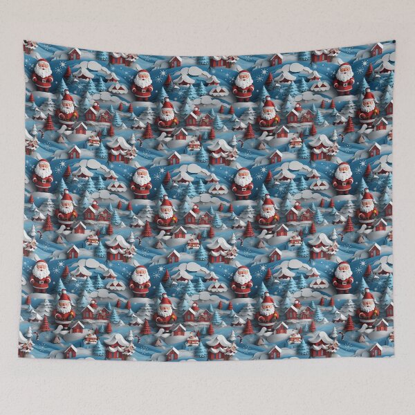 Item preview, 3d Santa Claus Pattern designed and sold by MiracleSociety.