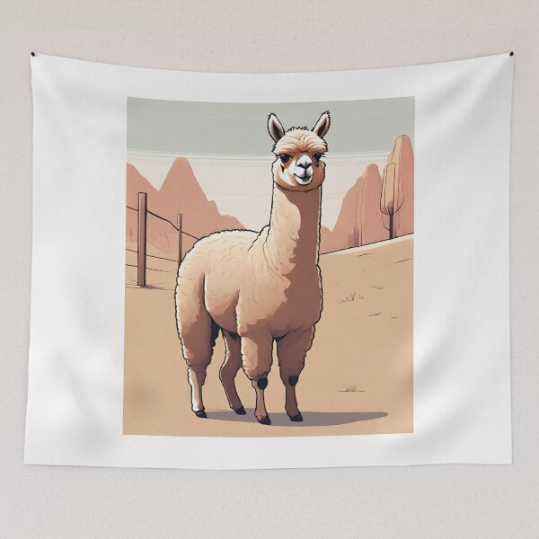 Item preview, Cute Alpaca in the Desert Perfect Gift Love Animals designed and sold by xiaidex.