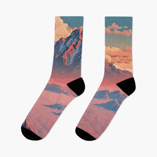 Item preview, The Red - A Contemporary Ukiyo-e Nature Landscape designed and sold by Kijiermono.