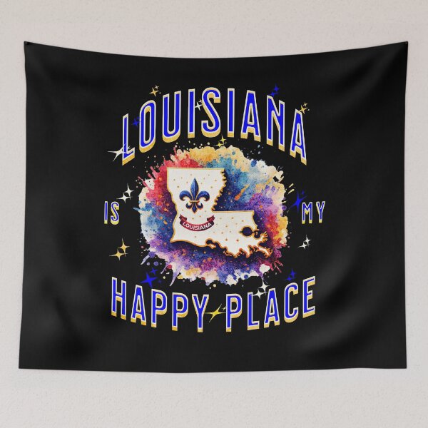 Item preview, Louisiana is my Happy Place designed and sold by Vindbult.