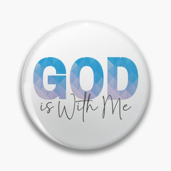 Vista previa del artículo con la obra «Dios está conmigo, Regalos con frases cristianas», diseñado y vendido por GiftedFaith.