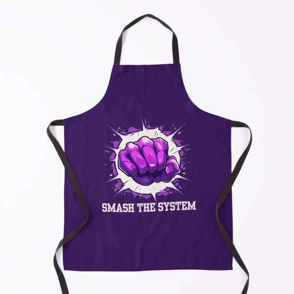 Item preview, smash the system, purple fist breaking the screen designed and sold by YuliaHulia.
