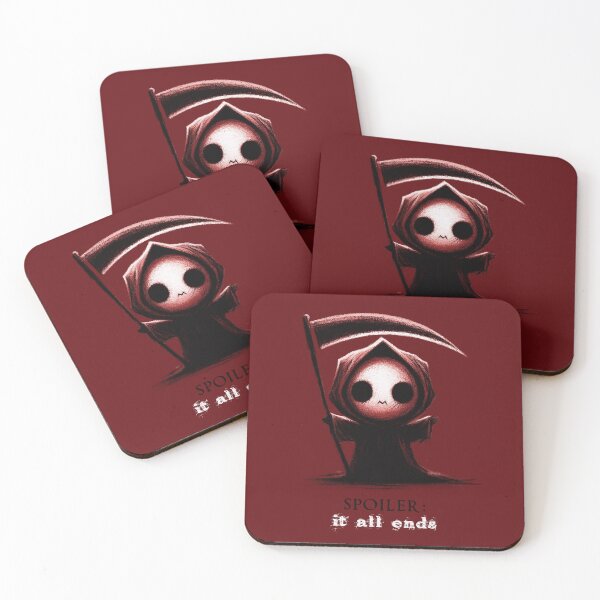 Item preview, Spoiler Alert: Grim Reaper - Dark Humor Illustration designed and sold by RuyaFab.
