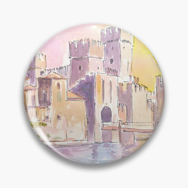 Item preview, Sirmione Scaligero Castle on Lake Garda Italy at Sunrise designed and sold by artshop77.