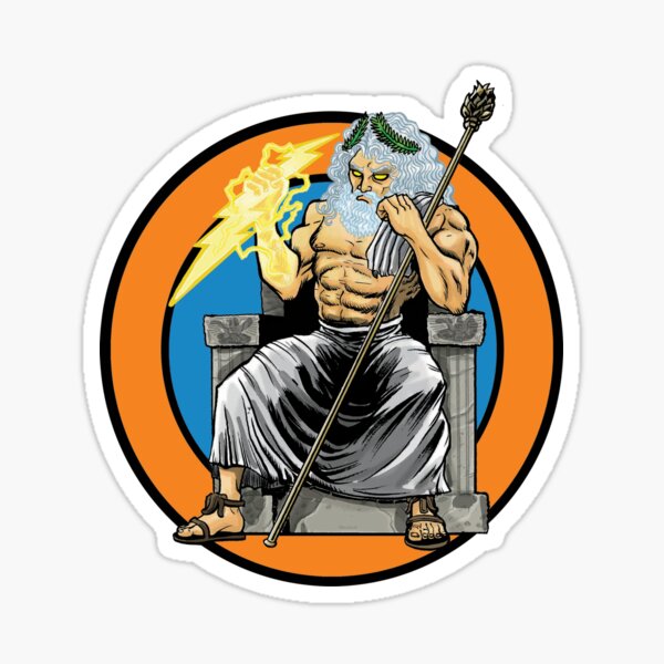 Zeus Watching Sticker
