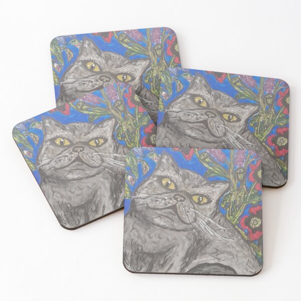 Item preview, Cat in the Garden designed and sold by Angela  Kann  Art.