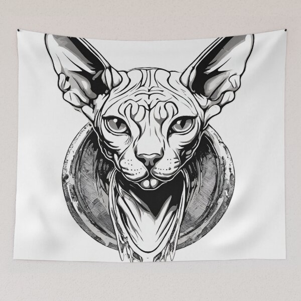 Item preview, Sphynx Cat Hairless Gorgeous Animal designed and sold by CyberArtistOne.