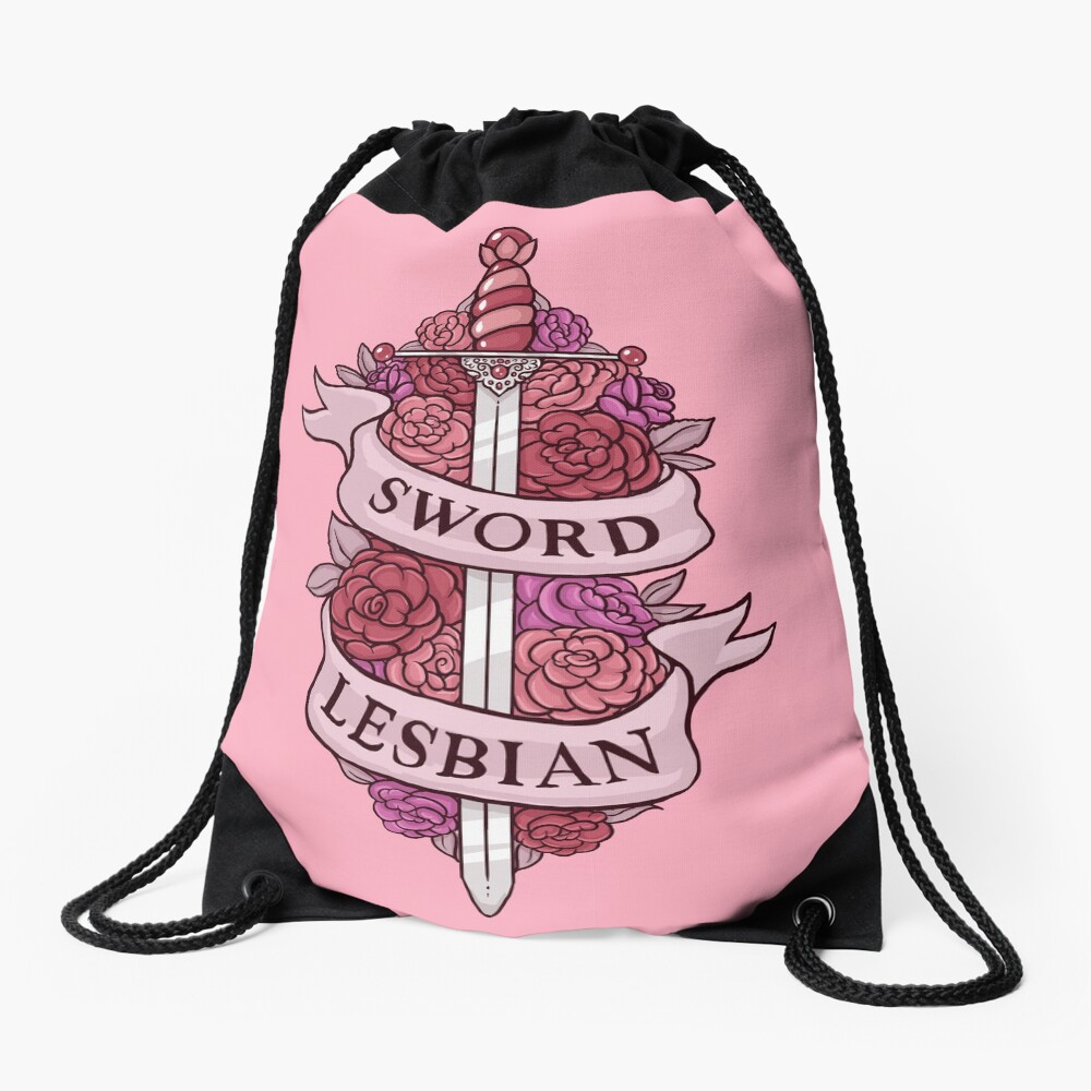 SWORD LESBIAN Drawstring Bag