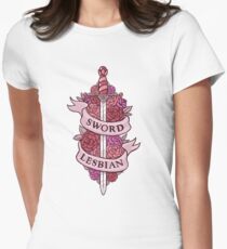 Camiseta entallada para mujer ESPADA LESBIANA
