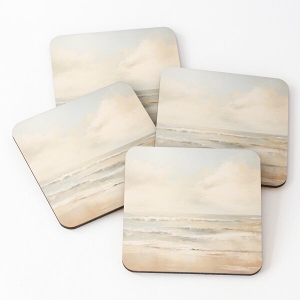 Item preview, Vintage Abstract Coastal Painting designed and sold by VisionSnapHub.