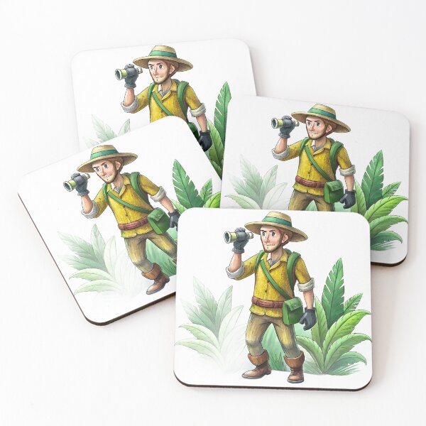 Item preview, Jungle Explorer with Binoculars - Adventure Illustration designed and sold by iwcus.