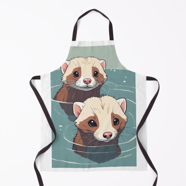 Item preview,  Two Cute Ferrets in the Water Perfect Gift Love Animals designed and sold by xiaidex.