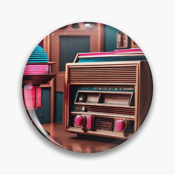 Artikelvorschau, Vintage Radio Futuristisches Neon entworfen und verkauft von OfftopSocial.