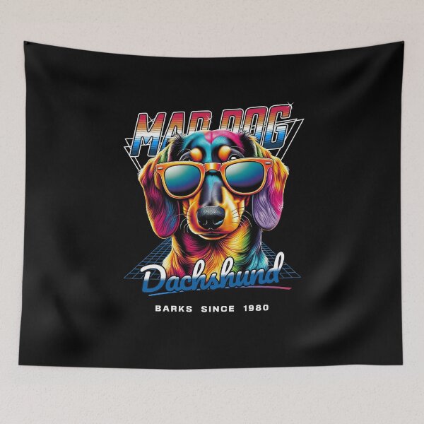 Item preview, Mad Dog Dachshund Dog designed and sold by RedDesignSyc.