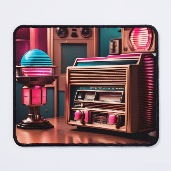 Item preview, Vintage Radio Futuristic Neon designed and sold by OfftopSocial.